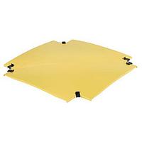Panduit FRFWCCV24YL Wire Ducting & Raceways Snap-On Cover, 4-Way Cross, 24" x 4" (60
