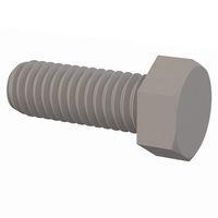 Essentra Components 0337516100XM225 Cap Screw Hex Bolt, 3/8-16 Thread, 1 Lg
