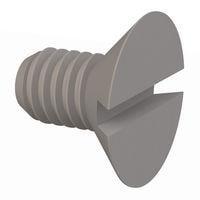 Essentra Components 50M035060H006 Slotted Countersunk 90 Slotted CSK Screw, M3.5 X .6 Thread, 6mm Lg