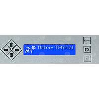 Matrix Orbital BLK202A-S-USB-WB PC Bay Inserts, LCD Characters 20x2 Wht Txt Blu B/G Key w/ Slvr Bkt