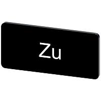 SIEMENS 3SU19000AC160AL0 Labeling Plate, Zu INSCR. LABEL, BLACK 12.5 X 27MM, ZU