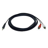 Tripp Lite P314-012 Adapter Cable 3.5mm MINI M/2XRCA M Y SPLITTER - 12'
