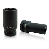 TOPTUL KABE3246 6PT Flank Deep Impact Sockets (1" x 46mm L=108mm)