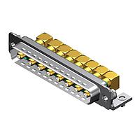 Molex / FCT 173107-0453 Mixed Contact D-Sub Connectors FCT ML DSUB RA PC PLG 8W8 W/CLINCH