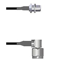 Amphenol Custom Cable Q-2602A000M048i RF Cable Assemblies N-SJB/N-RP LMR24 48I