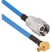 Amphenol SV Microwave FRSMPM-085-MS24-180 RF Cable Assemblies SMPM R/A F 2.4mm STR M 18"Cable