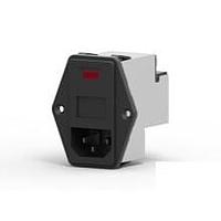 Corcom - TE Connectivity PE00XDHXB Inlets 10AMP DUAL VOLT/FUSE MED FILTER COMP SHL