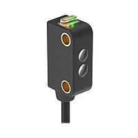 Banner Engineering DQ12RP6LPQ3 Photoelectric Sensors WORLD-BEAM DQ12 Series: Polarized Retro; Range: 2 m; Input: 10-30 V dc; Output: DO (DARK Operate) PNP; 3-pin M8 150 mm (6 in) Pigtail QD; Black Housing