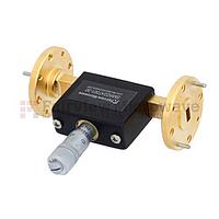 Fairview  SMW22AT001-30 WR-22 Waveguide Continuously Variable Attenuator With Dial 0 to 30 dB Operating from 33 GHz to 50 GHz, UG-383/U Round Cover Flange
