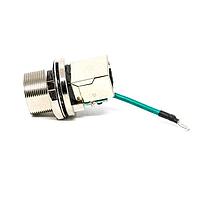 Amphenol LTW RCM-5SPFFH-SCU7002 Cat 5e RJ, Middle Size, Metal, 1.5A, Cat 5e, Circular, Screw Thread, Jack 180 (Horizontal), Receptacle, IP67 Unmated