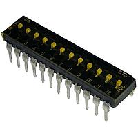 CTS Electronic Components 210-12MST DIP Switches 12 switch sections SPST