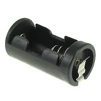 Eagle Plastic Devices 12BH1/2AA-3S-GR Battery Holders 1/2AA ROUND BLACK