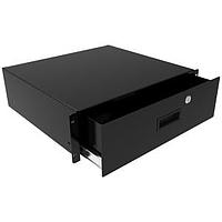 Hammond Manufacturing RDRW1900312BK1 Storage Drawer Lock Storage Drawer 2U x 12" Depth