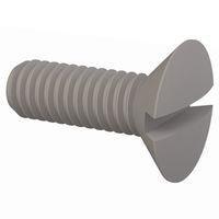 Essentra Components 50M040070L012 Slotted Countersunk 90 Slotted CSK Screw, M4 X .7 Thread, 12mm Lg