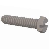 Essentra Components 010256X037 Hex Slotted Hex Slotted Screw, #2-56 Thread, 3/8 Lg
