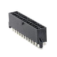 Molex 46207-0224 Shrouded MINIFIT RTC HDR 24P DR V TIN .125