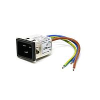 AMP Connectors - TE Connectivity 20SRBS8-X AC Power Entry Modules 20A, Snap-In Wire Leads, X