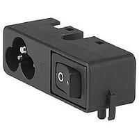 Schurter CMF3.1134.12 AC Power Entry Modules CMF3 Straight W/ Cvr 2.5A/250VAC