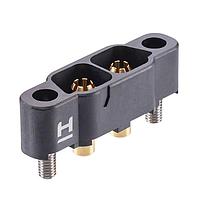 Harwin KA1-MV10205M1 Connectors 2P M SIL VRT Thr brd CNCTR W/Scrw-Locks