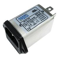 Adam Tech PLF-11B2-6A-Q-R5 Power Line Filters EMI/RF Line Filter, 115/250VAC 6A, fused inlet socket w/ flange mounting