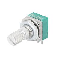 Same Sky (formerly CUI Devices) PTN091-H20115K1B Potentiometers 9.5mm, horizontal, 1 gang, 20K ohm, 15mm knurled shaft, linear