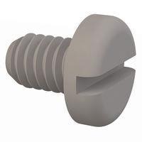 Essentra Components 010832P025 Pan Slotted Pan Slotted Screw, #8-32 Thread, 1/4 Lg