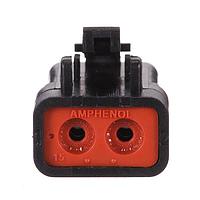 Amphenol SINE Systems ATP06-2S-BLK 2-Way ATP Series Plug 2 Way Black