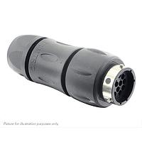 Eaton Souriau-Sunbank UTGX1JC1492PY Receptacles In line receptacle, with cable gland backshell, for 12 male contacts,  IP68/69K, keying Y