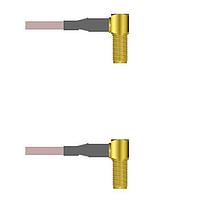 Amphenol Custom Cable Q-2S02S000H009i RF Cable Assemblies SMA-RJB/SMA-RJB G142 9I