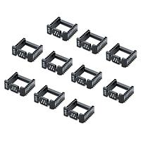 Mikroe MIKROE-5210 Sockets & Adapters SOCKET mikroBUS 16 SMD Black (10pcs)