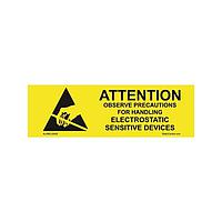SCS ALABEL5/8X2 ESD Attention Label, Attention, RS-471, 5/8In X 2In, 1000/Roll
