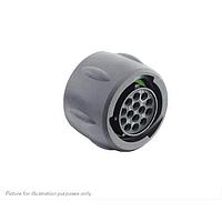 Eaton Souriau-Sunbank UTSX612E14SW Plugs Plug, without backshell, with 14 female solder contacts, IP68/69K in unmated conditions, keying W