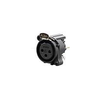 REAN RRX3F-AA-012-0 Receptacles RECPT- 3 pin - F- mating shell to pin1 and front panel, PCBV