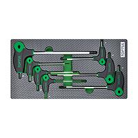 TOPTUL GEA0712 L-Type Two Way Ball Point & Hex Key Wrench Set (7 pcs)