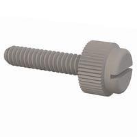 Essentra Components 090632062TEG Knurled Screw Slotted Thumb Screw, #6-32 Thread, 5/8 Lg