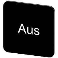 SIEMENS 3SU19000AF160AC0 Labeling Plate, Aus INSCR. LABEL, BLACK 22 X 22MM, AUS
