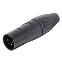 Amphenol Audio AX4MB Cable Connectors 4 Pole XLR Male Cable Connector Black Finish