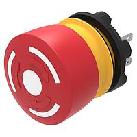 EAO 84-5230.0020 Safety Switches E-Stop Pushbutton, 1NC+1NO, non illuminated, solder/plug-in, black indication ring
