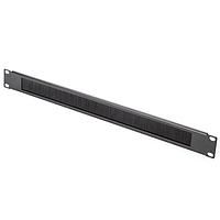 HellermannTyton TBP1 Racks & Rack Cabinets Blank Rack Panel, 1U, Steel, Black, 1/box