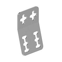 Banner Engineering SMB55A Sensor Hardware Bracket: 15 Degree Offset; 12-gauge stainless steel 15 degree offset bracket; Used with R55 Color Mark sensors