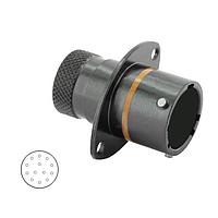 Eaton Souriau-Sunbank 8STA01035PC Connectors Square Flange Receptacle - size 10 - 13 contacts - Male