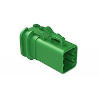 Amphenol SINE Systems ATP06-6S-OMGRN Overmold 6-Position Female Plug, Overmold Compatible, Green