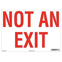HellermannTyton 597-00106 Labels Exit Sign, 10" x 14", Not An Exit, Vinyl, Red, 25/pkg