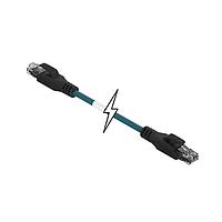 Molex 1201080403 Cat 5e ENET MMJ RJ45/RJ45 20M SHLD TPE TEAL