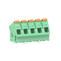 Molex 224934-0005 Fixed Terminal Blocks 15.00mm Pitch Lever Activated Fixed Mount PCB Term Block 35 Entry LR Term 5 Ckt