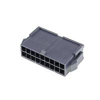 Molex 46993-1810 Plug Housing MiniFitJr Plg w/ears DR 18Ckt V-2 Black