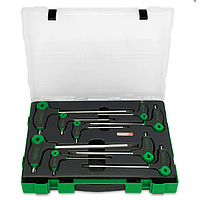 TOPTUL GZC0904 L-Type Two Way Star & Tamperproof Key Wrench Set (9 pcs)
