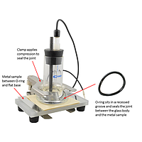 GAMRY PTC1 Electrochemical Cells (Volume: 20 ml ( minimum volume ); 50 ml (maximum volume))