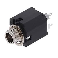 Amphenol Audio ACJS-MN-3S Phone Connectors 1/4"VERT CHASIS CONN MNT Needle CONT