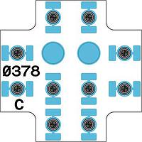 Quantic X-Microwave XR-C6A8-0404D-SP Bias Controllers Bias Controller, GP Control Board [PCB: 378]Spring Pins
